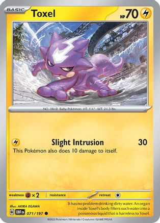 Toxel (71) Common Reverse Holofoil
