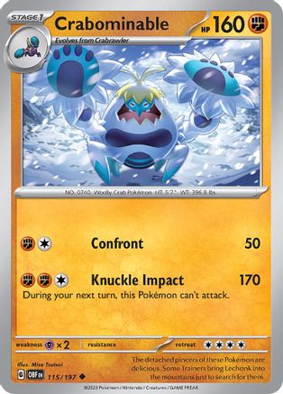 Crabominable (115) Uncommon Reverse Holofoil