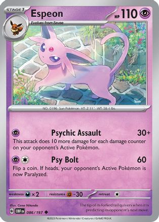Espeon (86) Uncommon