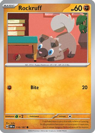 Rockruff (116) Common