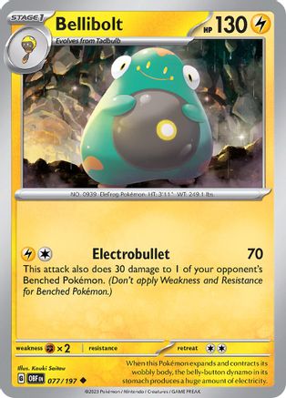Bellibolt - 077/197 (77) Uncommon Reverse Holofoil