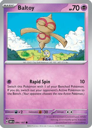 Baltoy (94) Common Reverse Holofoil