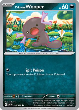 Paldean Wooper - 126/197 (126) Common Reverse Holofoil