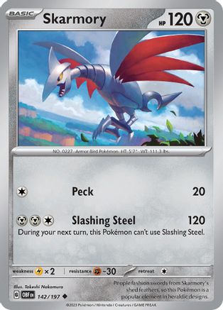 Skarmory (142) Uncommon Reverse Holofoil