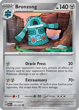 Bronzong (145) Uncommon Reverse Holofoil