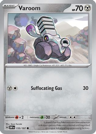 Varoom - 155/197 (155) Common Reverse Holofoil