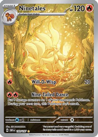 Ninetales -199/197 (199) Illustration Rare Holofoil