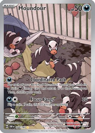 Houndour - 204/197 (204) Illustration Rare Holofoil
