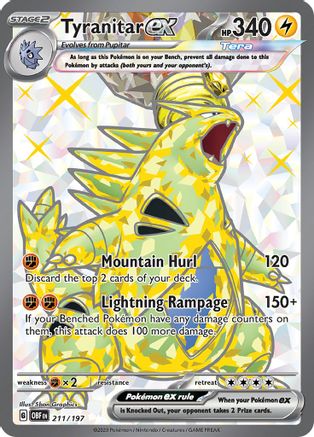 Tyranitar ex - 211/197 (211) Ultra Rare Holofoil