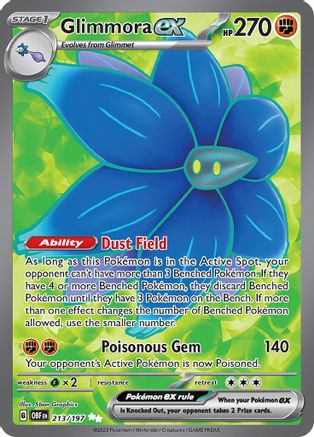Glimmora ex - 213/197 (213) Ultra Rare Holofoil