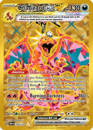Charizard ex - 228/197 (228) Hyper Rare Holofoil