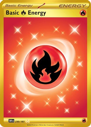 Basic Fire Energy - 230/197 (230) Hyper Rare Holofoil