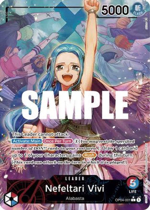 Nefeltari Vivi (Alternate Art) (OP04-001) - Kingdoms of Intrigue Foil (Cabinet-NM)