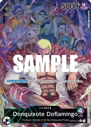 Donquixote Doflamingo (019) (Alternate Art) (OP04-019) - Kingdoms of Intrigue Foil (Cabinet-NM)