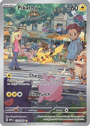 Pikachu - 173/165 (173) Illustration Rare Holofoil