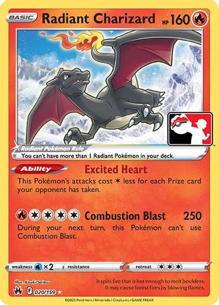 Radiant Charizard (20) Radiant Rare Holofoil