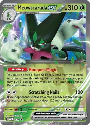 Meowscarada ex - 033 (33) Promo Holofoil
