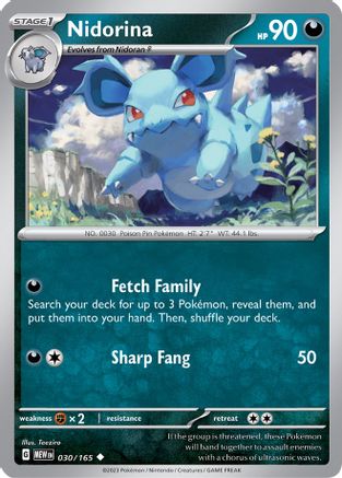 Nidorina (30) Uncommon Reverse Holofoil