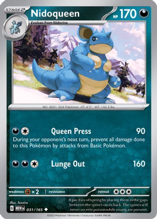 Nidoqueen (31) Uncommon Reverse Holofoil