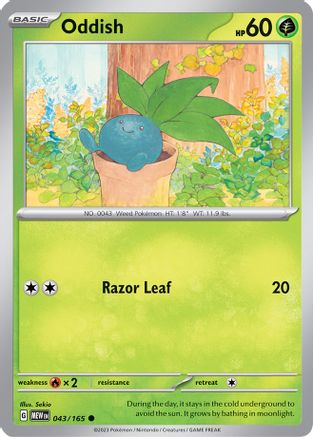 Oddish (43) Common Reverse Holofoil