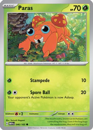 Paras (46) Common Reverse Holofoil