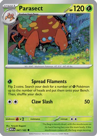 Parasect (47) Uncommon Reverse Holofoil