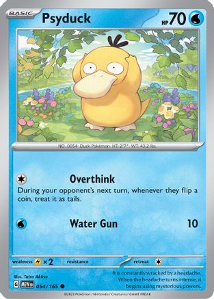 Psyduck - 054/165 (54) Common Reverse Holofoil