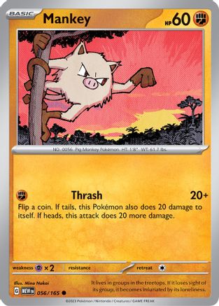 Mankey (56) Common Reverse Holofoil
