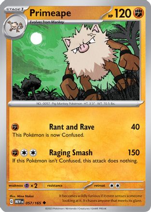 Primeape (57) Uncommon Reverse Holofoil