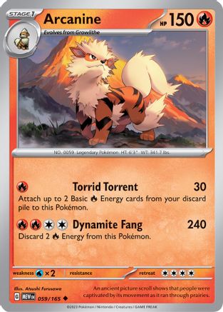 Arcanine (59) Uncommon Reverse Holofoil