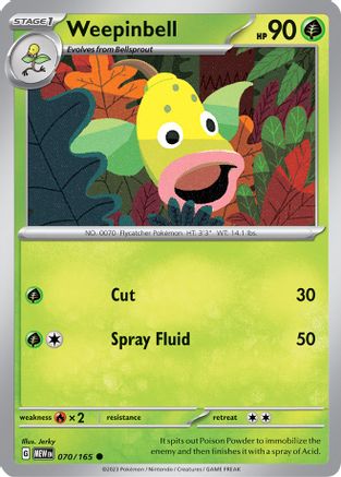 Weepinbell (70) Common Reverse Holofoil