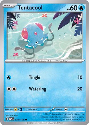 Tentacool (72) Common Reverse Holofoil