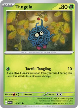 Tangela - 114/165 (114) Common Reverse Holofoil