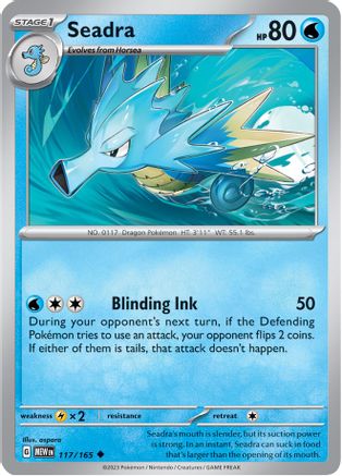 Seadra (117) Uncommon Reverse Holofoil