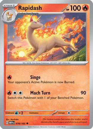 Rapidash (78) Uncommon Reverse Holofoil