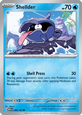 Shellder (90) Common Reverse Holofoil