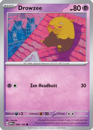 Drowzee (96) Common Reverse Holofoil