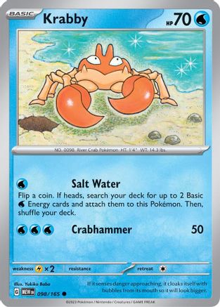 Krabby (98) Common Reverse Holofoil