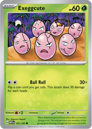 Exeggcute (102) Common Reverse Holofoil