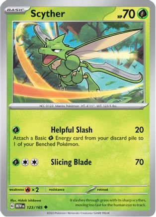 Scyther (123) Uncommon Reverse Holofoil