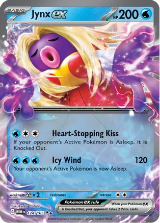 Jynx ex - 124/165 (124) Double Rare Holofoil