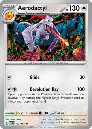 Aerodactyl (142) Rare Reverse Holofoil