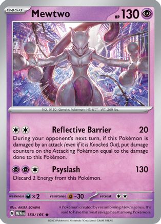 Mewtwo (150) Rare Reverse Holofoil