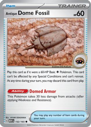 Antique Dome Fossil (152) Common