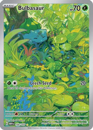 Bulbasaur - 166/165 (166) Illustration Rare Holofoil (Cabinet-NM)