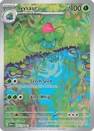 Ivysaur - 167/165 (167) Illustration Rare Holofoil (Cabinet-NM)