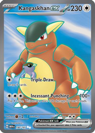 Kangaskhan ex - 190/165 (190) Ultra Rare Holofoil