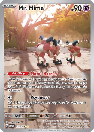 Mr. Mime - 179/165 (179) Illustration Rare Holofoil