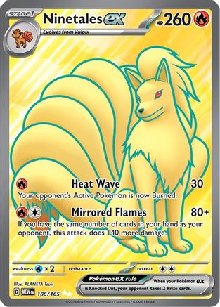 Ninetales ex - 186/165 (186) Ultra Rare Holofoil