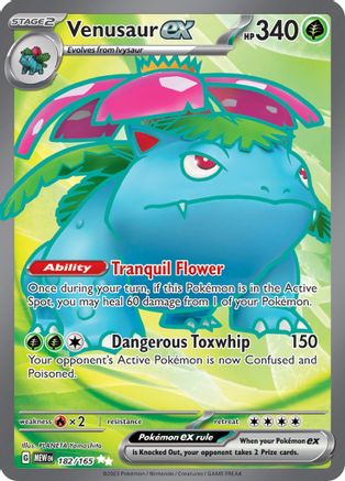 Venusaur ex - 182/165 (182) Ultra Rare Holofoil